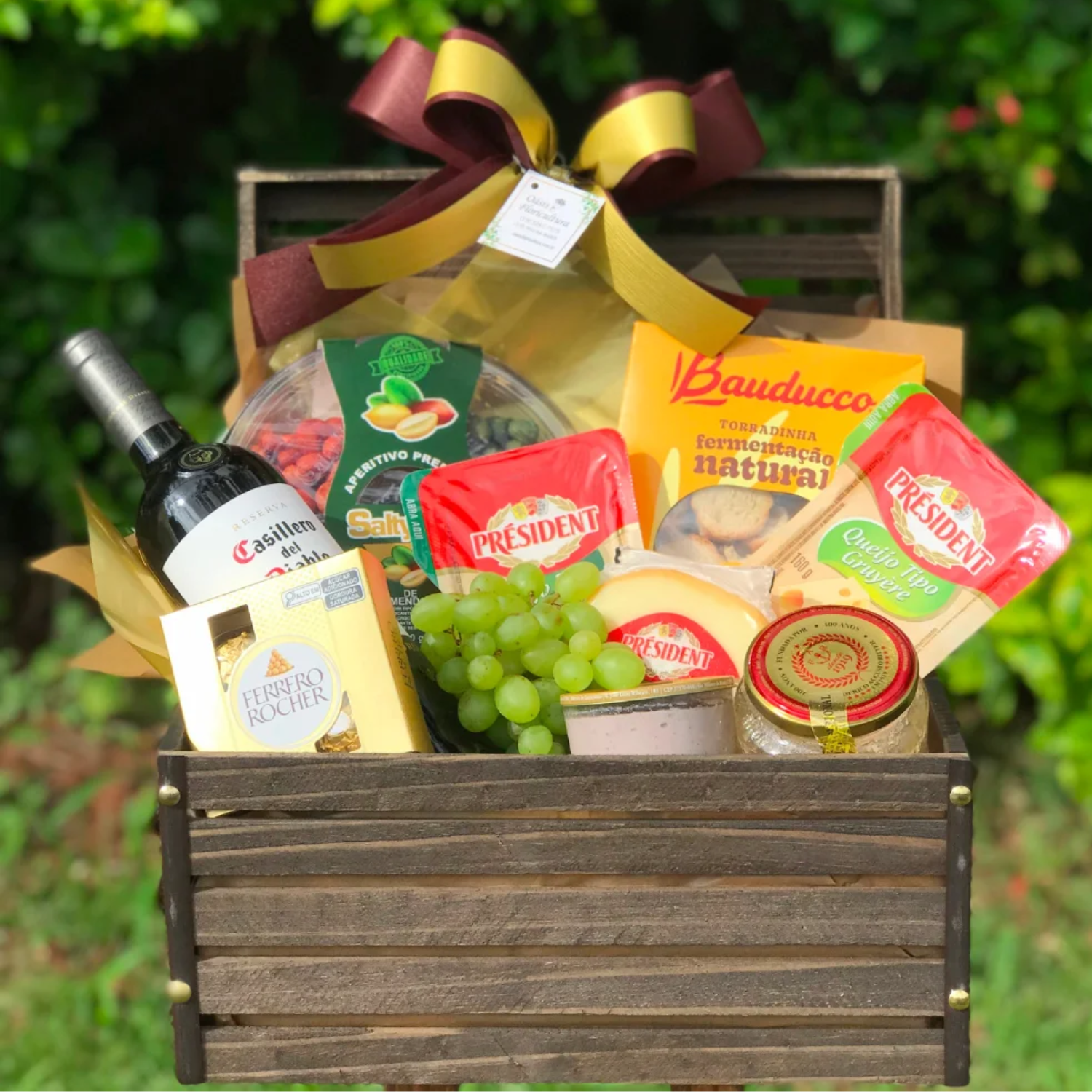 Baú queijos e vinho