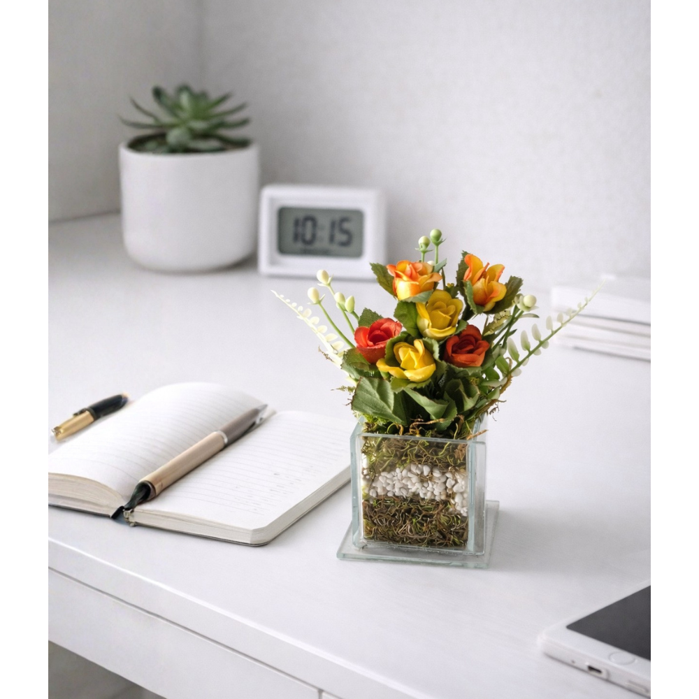 Mini Rosas Petit no Vidro